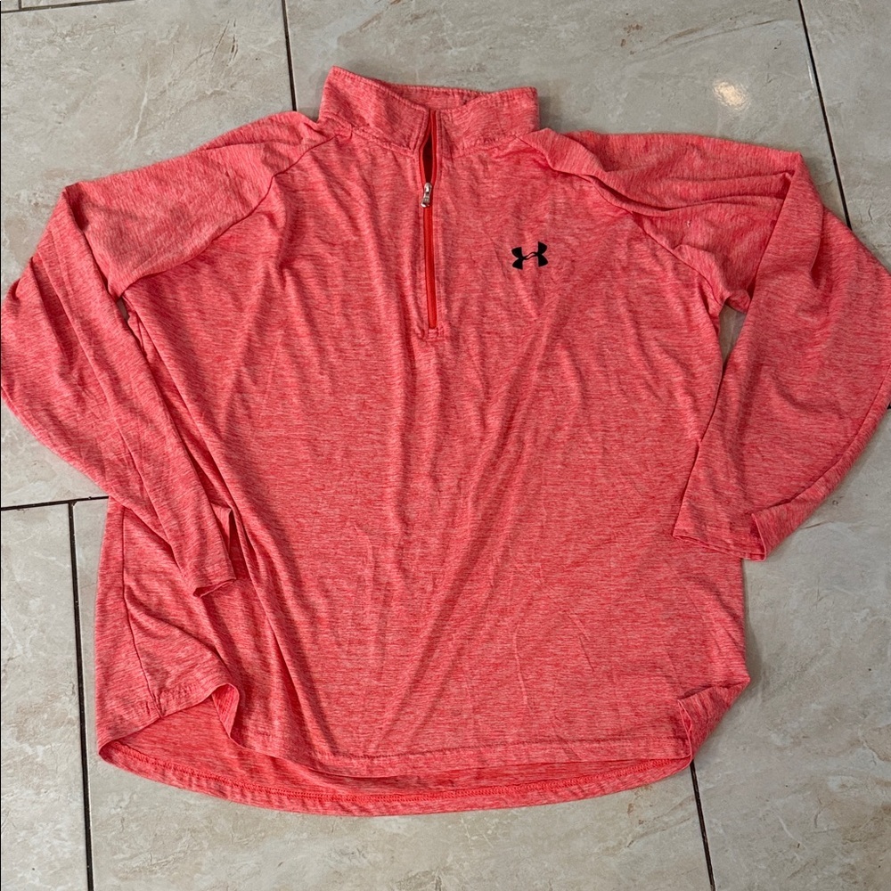 Under Armour Coral Heather Zip Pullover